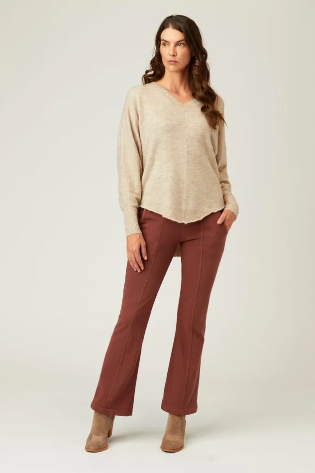 Clothing Sweaters XCVI Gretchen VNeck Oatmeal Heather