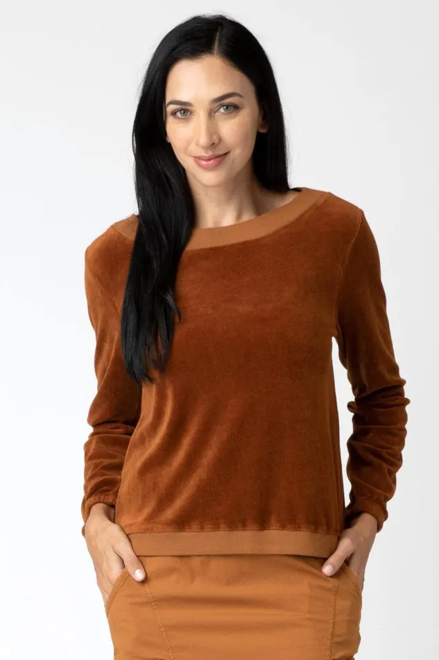 Clothing Sweatshirts XCVI Dakota Pullover Golden Topaz
