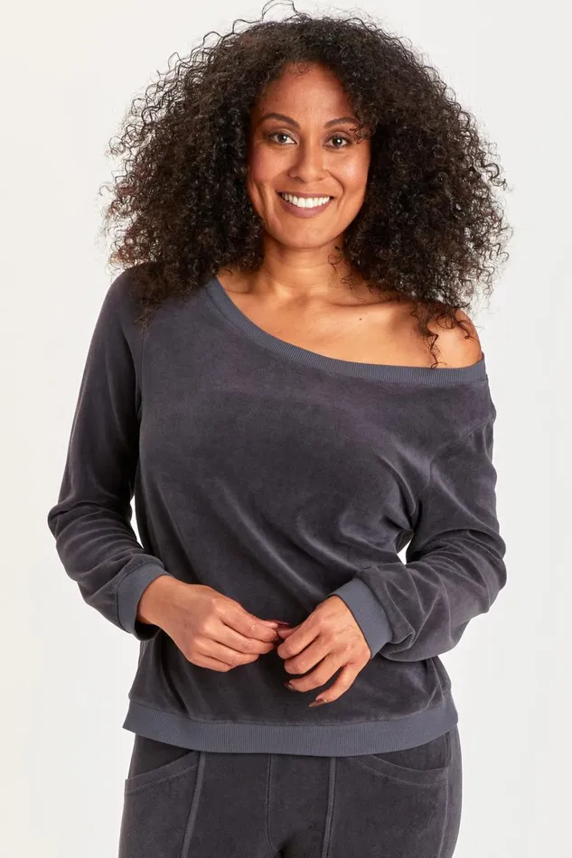 Clothing Sweatshirts XCVI Dakota Pullover Griffin Pigment