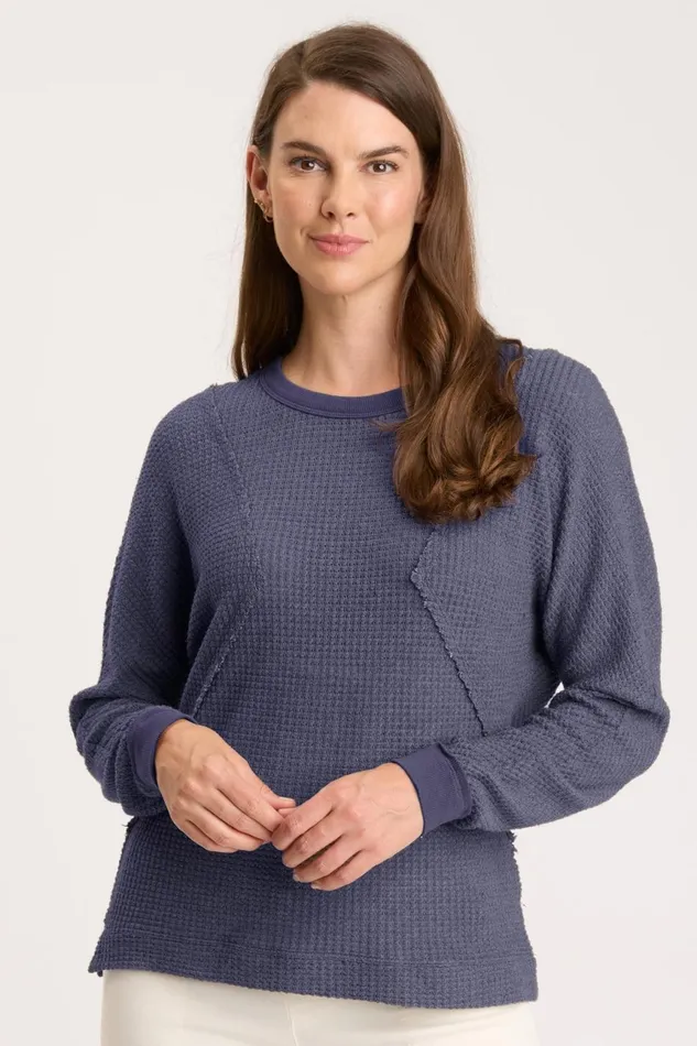 Clothing Sweatshirts XCVI Delsi Pullover Nightshadow