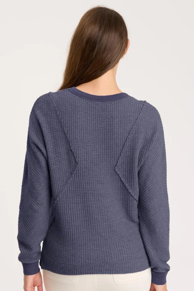 Clothing Sweatshirts XCVI Delsi Pullover Nightshadow
