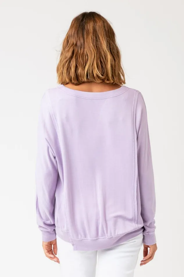Clothing Sweatshirts XCVI Hotah Pullover Daybreak Pigment