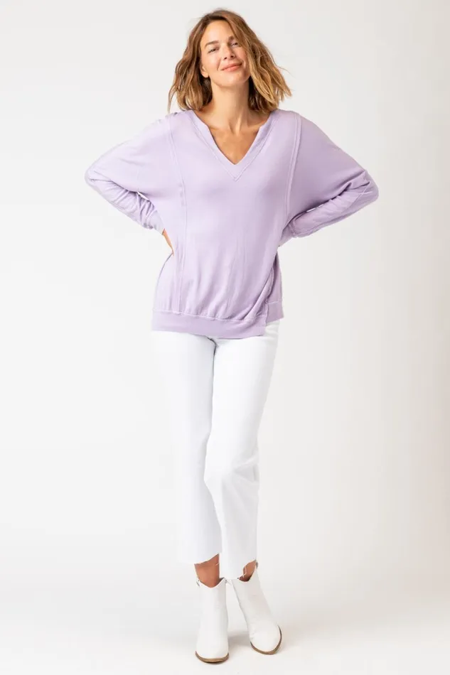 Clothing Sweatshirts XCVI Hotah Pullover Daybreak Pigment