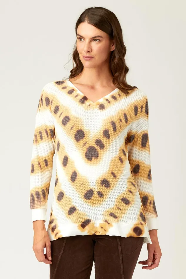 Clothing Sweatshirts XCVI Oxley VNeck Insignia Wash