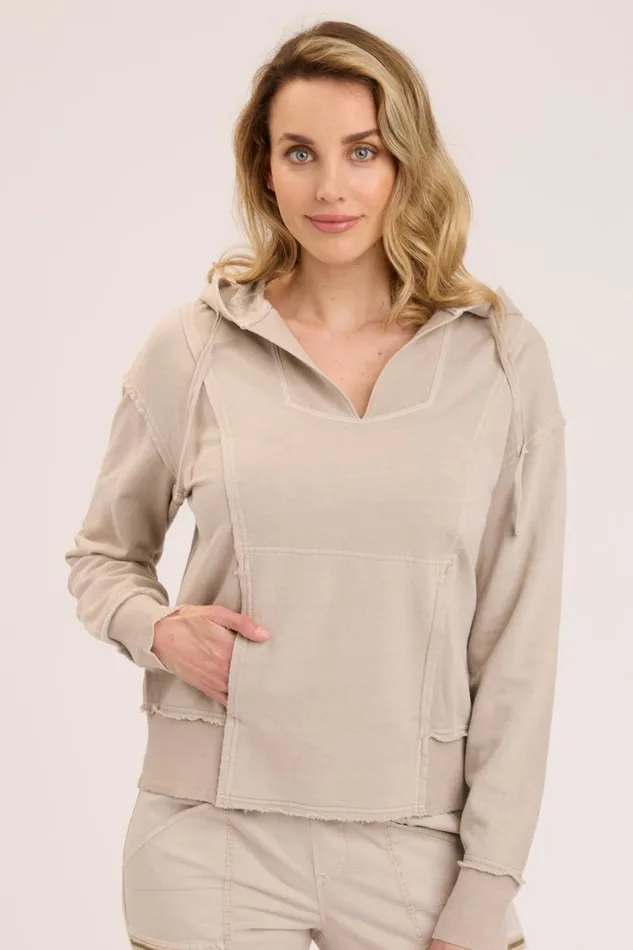 Clothing Sweatshirts XCVI Rosalyn Hoodie Melodic Pigment