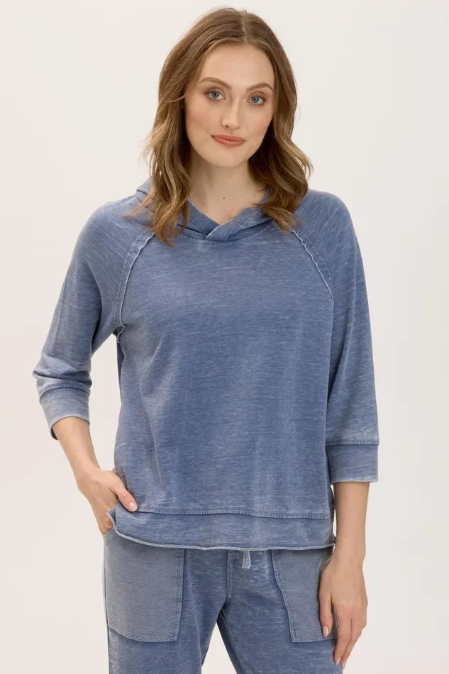 Clothing Sweatshirts XCVI Shula Hoodie Adrift Burnout