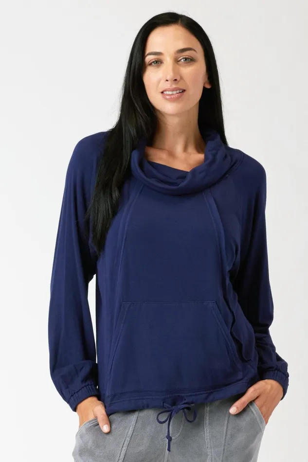 Clothing Sweatshirts XCVI York Sweatshirt Hague Blue Pigment
