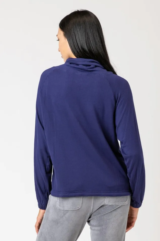 Clothing Sweatshirts XCVI York Sweatshirt Hague Blue Pigment