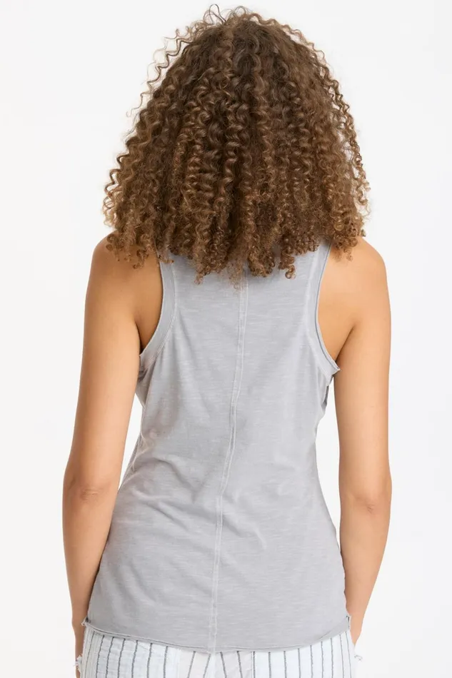 Clothing Tanks XCVI Bash Tank Cotton Grey Pigment