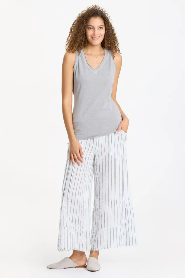 Clothing Tanks XCVI Bash Tank Cotton Grey Pigment