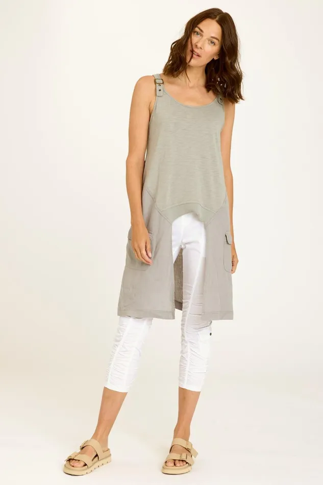 Clothing Tanks XCVI Finton High Low Tank Lead Cast