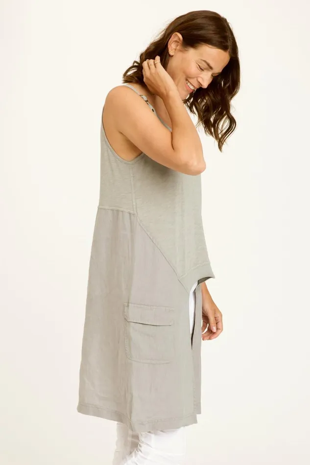 Clothing Tanks XCVI Finton High Low Tank Lead Cast