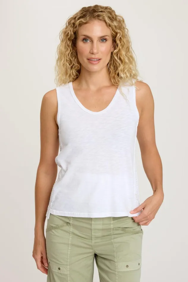 Clothing Tanks XCVI Gidget Tank White