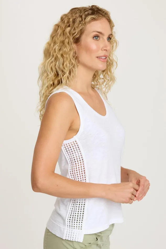 Clothing Tanks XCVI Gidget Tank White