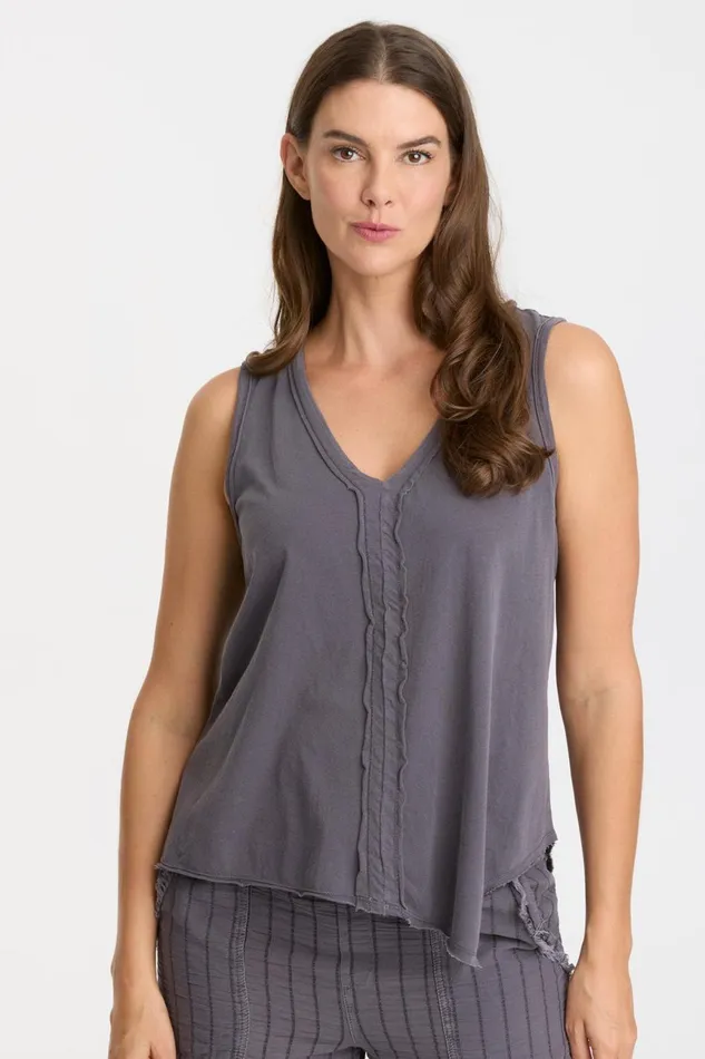 Clothing Tanks XCVI Lazzaro Tank 20 Nebulous Pigment