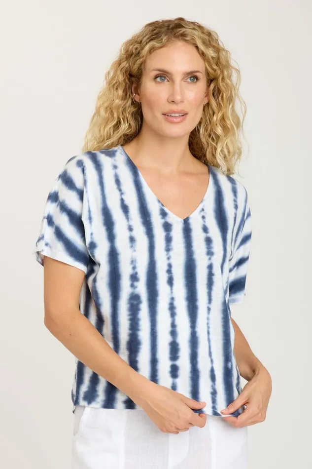 Clothing Tees XCVI Penley Top Pelagic Wash