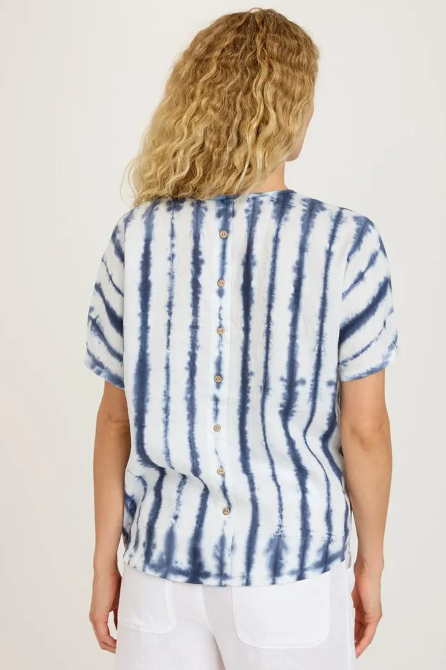 Clothing Tees XCVI Penley Top Pelagic Wash