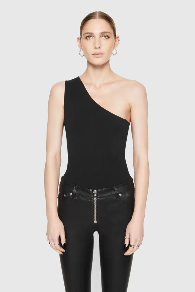 Clothing Tops Rebecca Minkoff Bonnie OneShoulder Bodysuit True Black