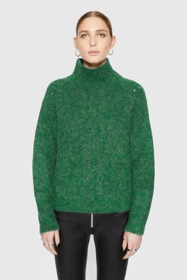 Clothing Tops Rebecca Minkoff Caroline Sweater Deep Jade