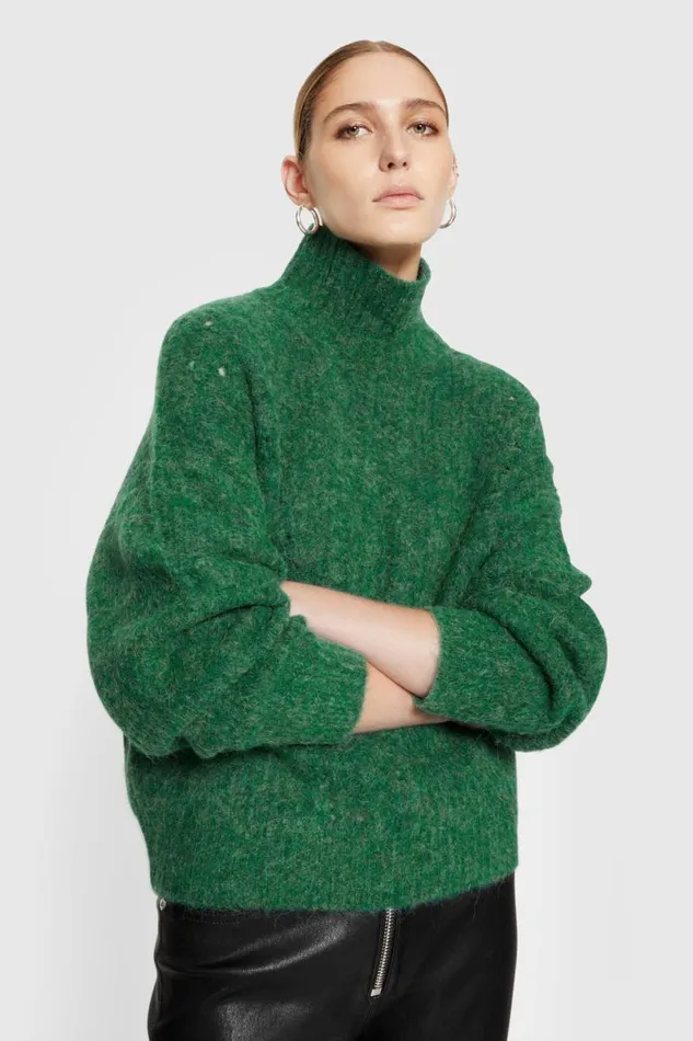 Clothing Tops Rebecca Minkoff Caroline Sweater Deep Jade