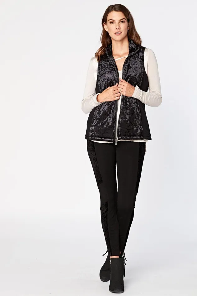 Clothing Vests XCVI Puffa Vest Splendid Black