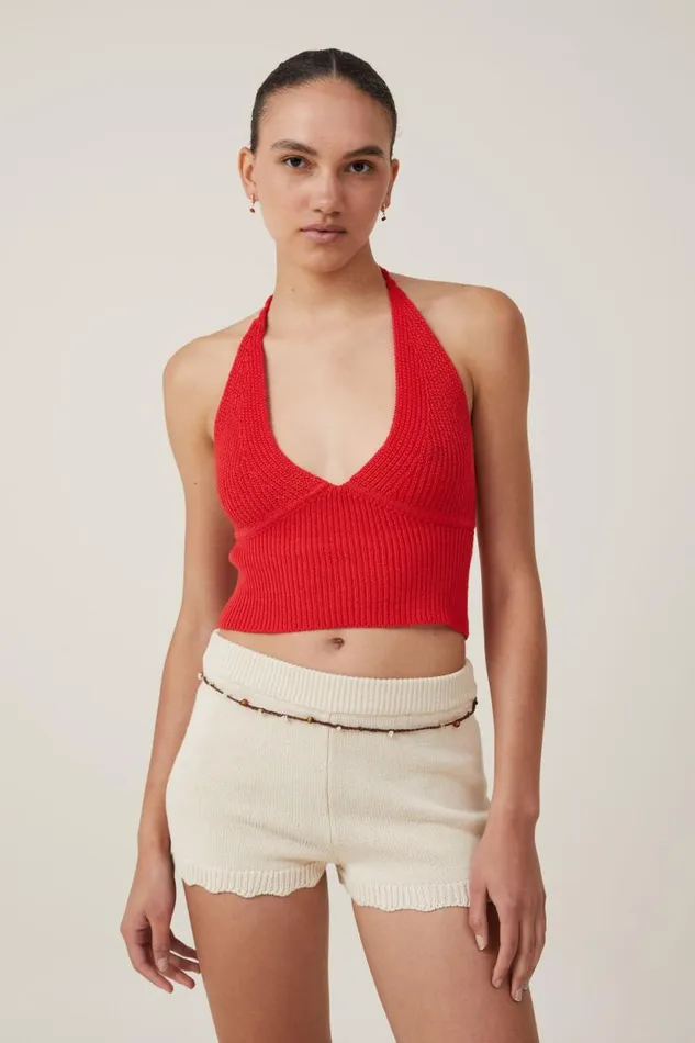 Clover Crochet Knit Short Ecru Women Cotton On Shorts