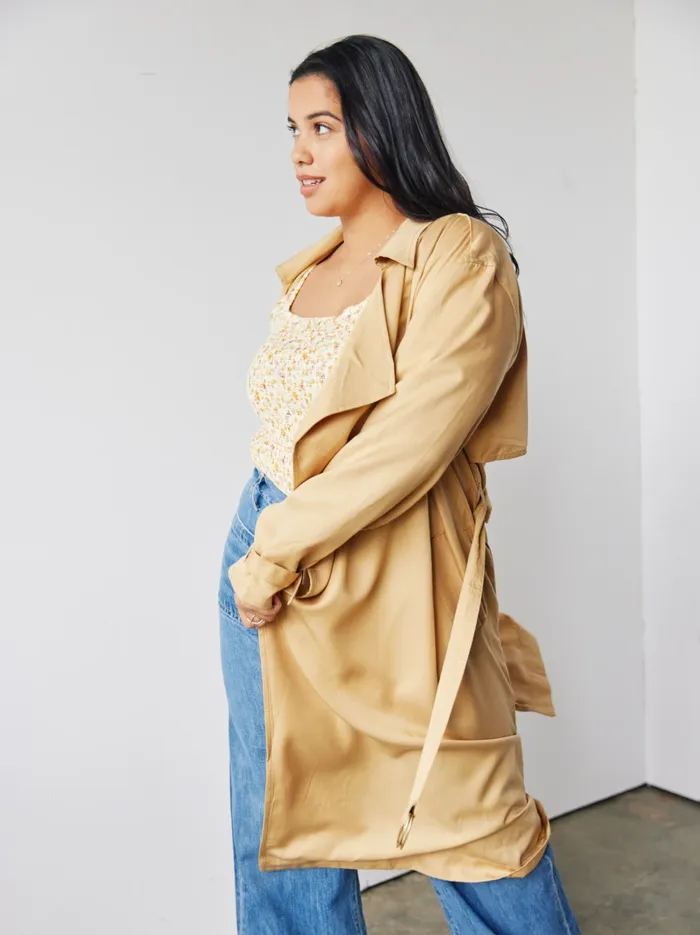 Coats and Jackets Able Women Irena Trench Jacket Fawn Coats and Jackets Able Women Irena Trench Jacket Fawn