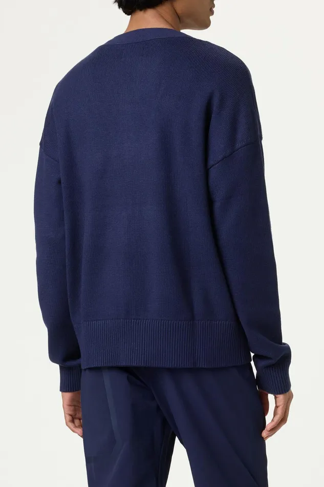 Coats and Jackets Men Fila Baseline Cardigan 400 Fila Navy