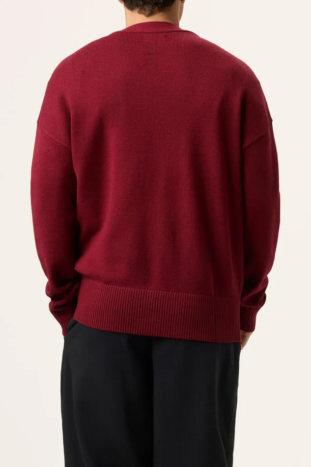Coats and Jackets Men Fila Baseline Cardigan 600 Syrah Coats and Jackets Men Fila Baseline Cardigan 600 Syrah
