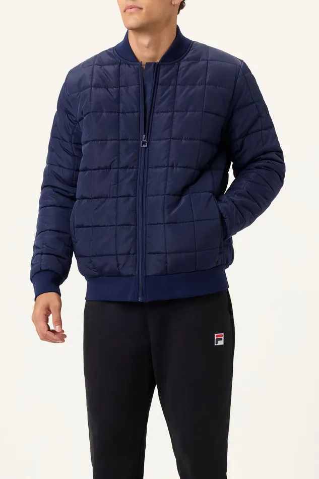 Coats and Jackets Men Fila Fundamental Lightweight Quilted Jacket 400 Fila Navy