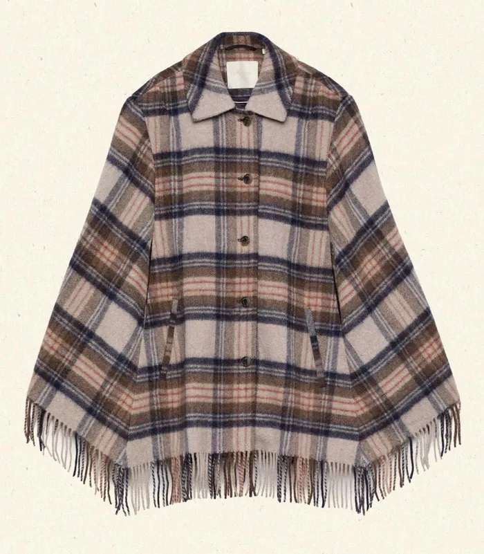 Coats and Jackets Women DEN Kent Cape Maclaine Plaid Coats and Jackets Women DEN Kent Cape Maclaine Plaid