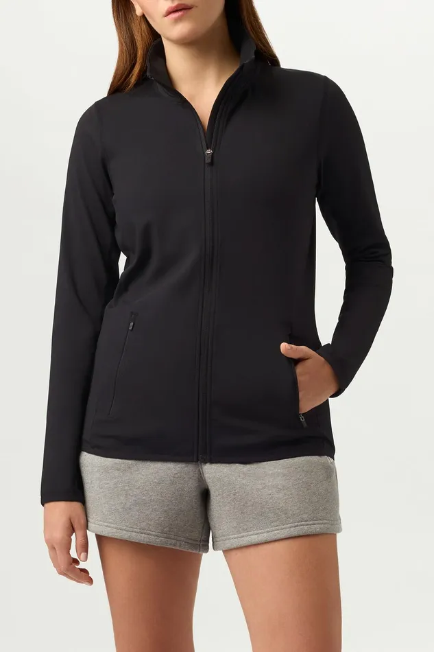 Coats and Jackets Women Fila Fila Flattering Fit Jacket 001 Black Coats and Jackets Women Fila Fila Flattering Fit Jacket 001 Black