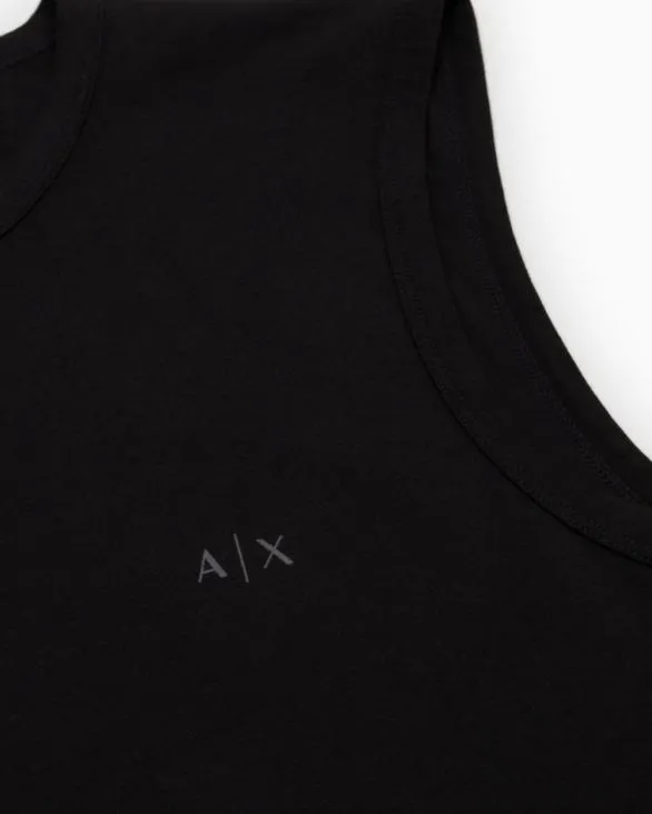 Cotton Jersey Tank Top With Logo Black Men Armani Intimates And Loungewear Cotton Jersey Tank Top With Logo Black Men Armani Intimates And Loungewear