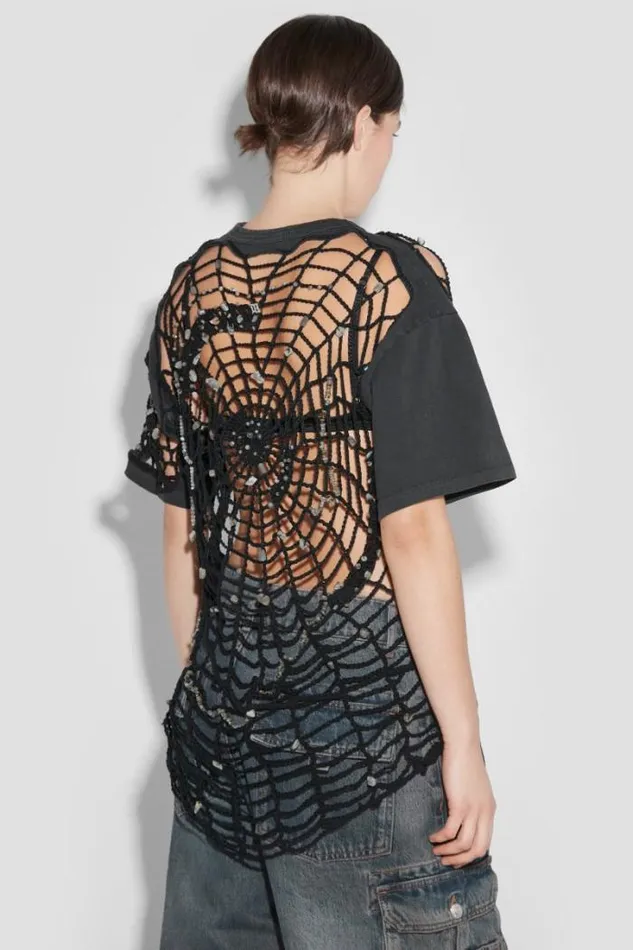 Crochet TShirt Black Women MISBHV TShirts
