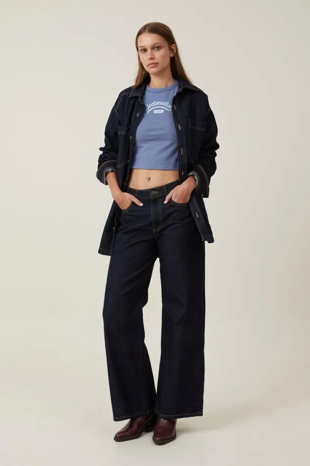 Crop Fit Graphic Tee Bootscootin Recordselemental Blue Women Cotton On Tops Crop Fit Graphic Tee Bootscootin Recordselemental Blue Women Cotton On Tops