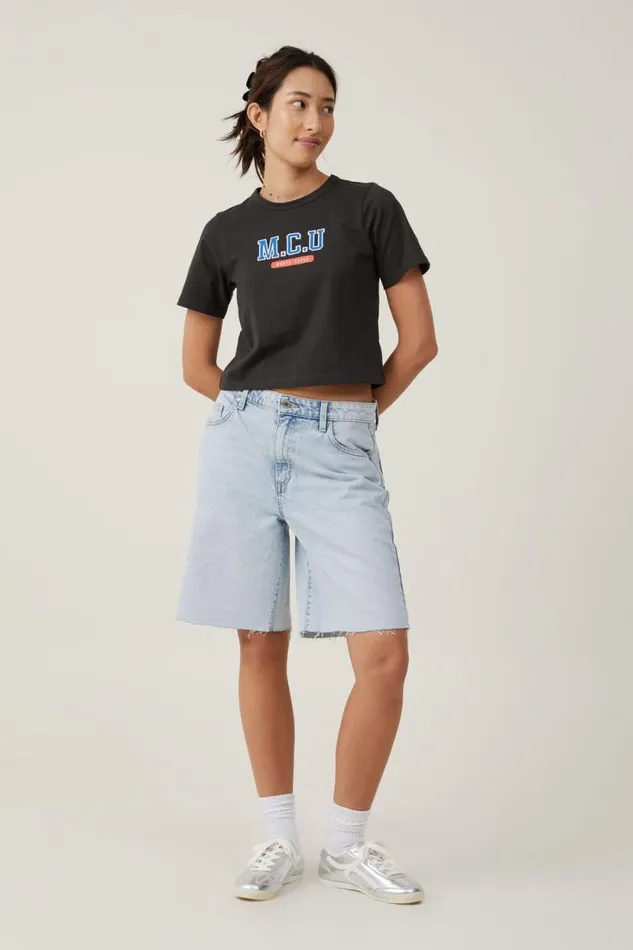 Crop Regular Tee Mcuwashed Black Women Cotton On Tops Crop Regular Tee Mcuwashed Black Women Cotton On Tops