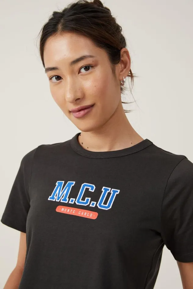 Crop Regular Tee Mcuwashed Black Women Cotton On Tops Crop Regular Tee Mcuwashed Black Women Cotton On Tops