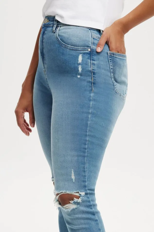Curvy High Stretch Skinny Jean Bells Blue Rip Women Cotton On Pants Curvy High Stretch Skinny Jean Bells Blue Rip Women Cotton On Pants