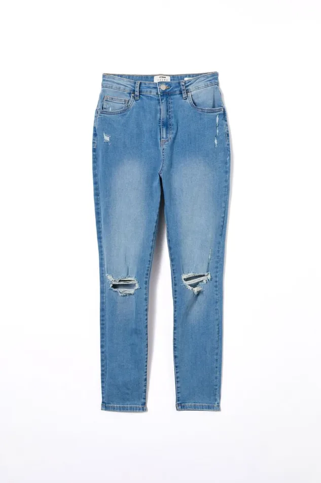 Curvy High Stretch Skinny Jean Bells Blue Rip Women Cotton On Pants Curvy High Stretch Skinny Jean Bells Blue Rip Women Cotton On Pants