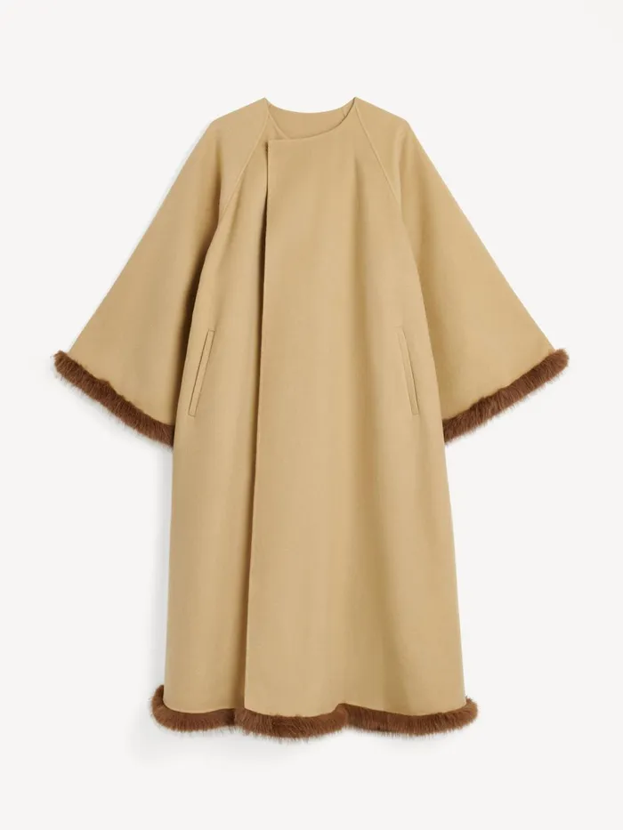 Dalimas Wool Coat Dark Sand Women By Malene Birger Coats and Jackets