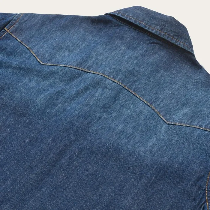 Dark Denim Snap Front Shirt Blue Women Stetson Denim Shirts