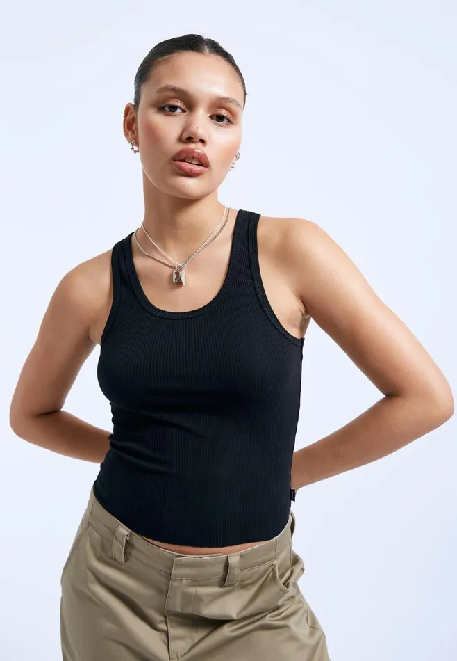 Demi Tank Top 8211 Black Black Women Dr Denim Tees and Tanks
