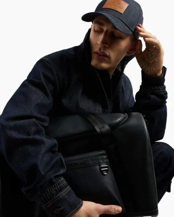 Denim Bomber Jacket Blue Men Armani Matching Sets Denim Bomber Jacket Blue Men Armani Matching Sets