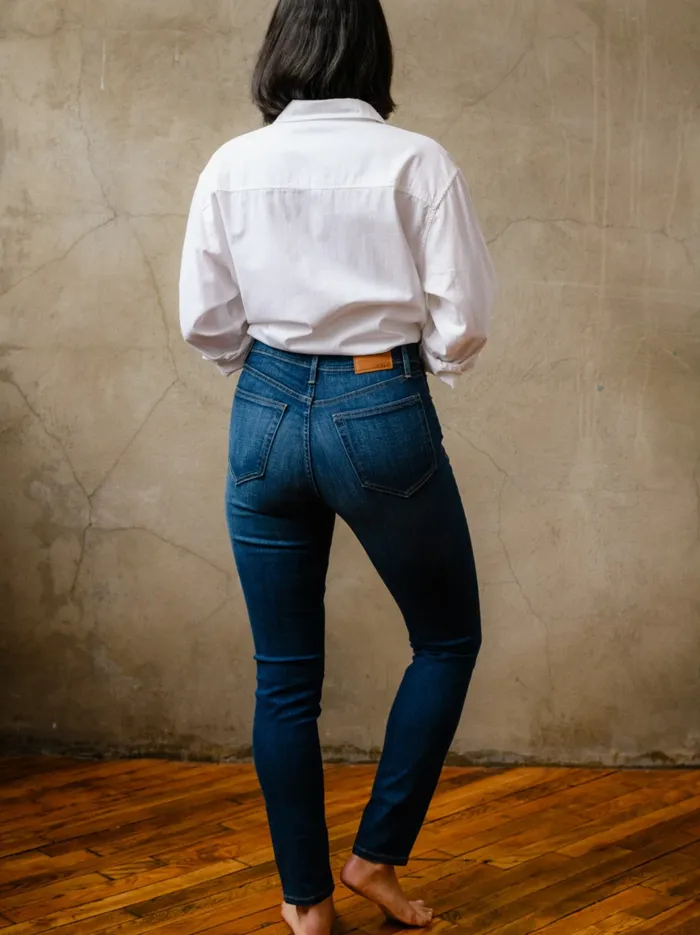 Denim Clarissa High Rise Jean Mid Blue Wash Able Women