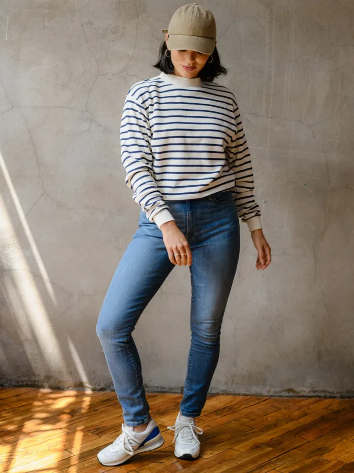 Denim Clarissa High Rise Jean Mid Blue Wash Able Women