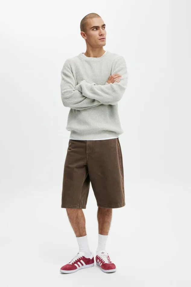Denim Jort Chocolate Men Cotton On Shorts