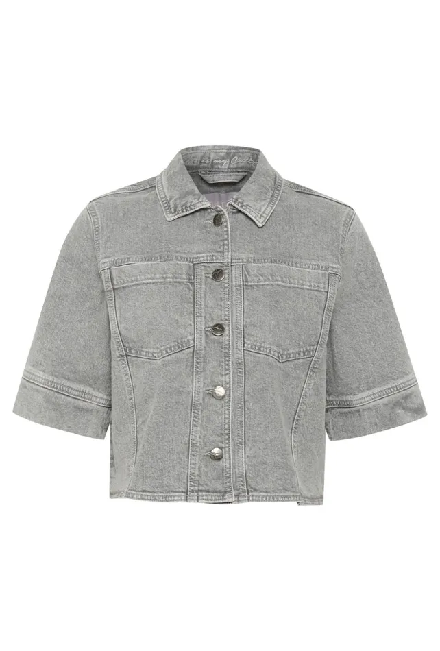 Denim Styles Women CULTURE CUami Denim Jacket Light Grey Wash
