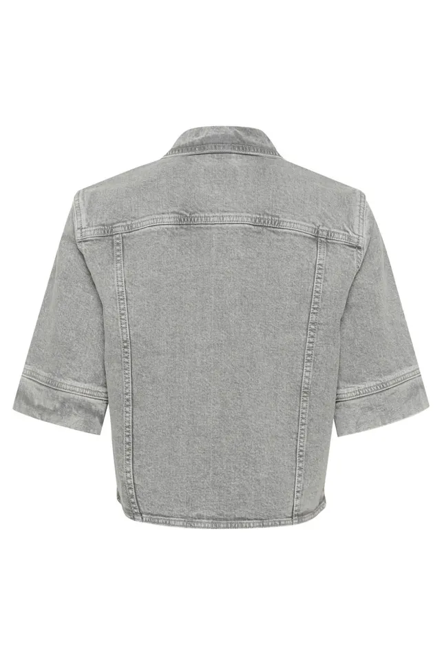 Denim Styles Women CULTURE CUami Denim Jacket Light Grey Wash