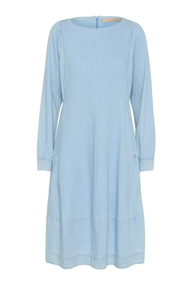 Denim Styles Women CULTURE CUarpa Denim Dress Light Blue Wash