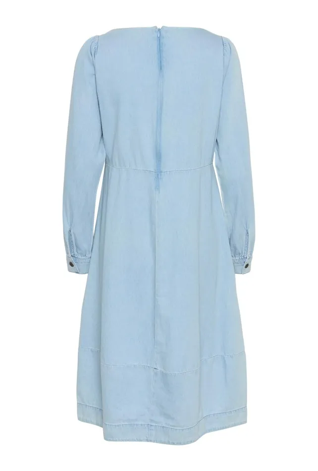Denim Styles Women CULTURE CUarpa Denim Dress Light Blue Wash